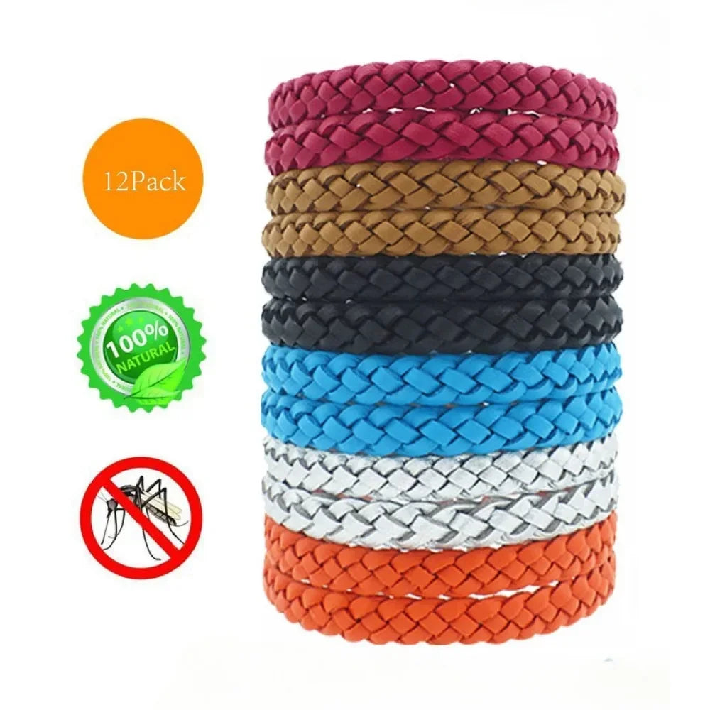 Kit 12 Pulseiras Repelentes - Proteção natural por até 300 horas