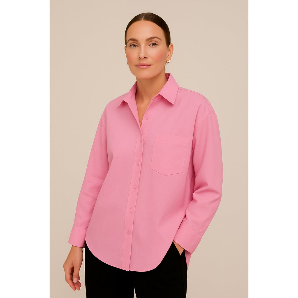 Camisa Feminina Premium de Linho Oversized