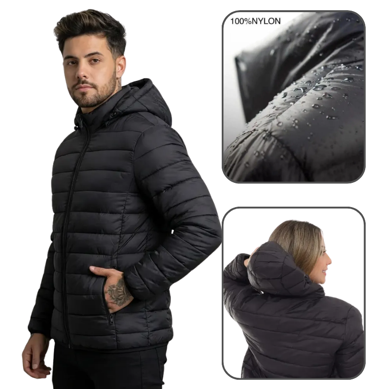 Jaqueta Puffer Bobojaco Impermeável Masculino e Feminino