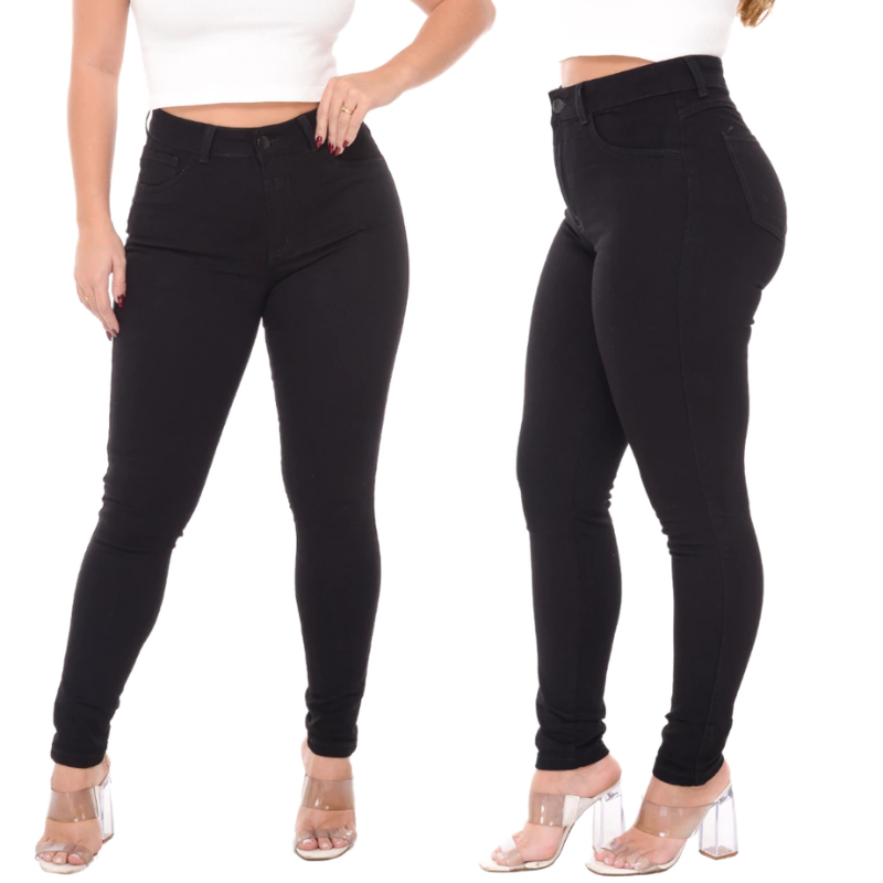 Calça Jeans Skinny Cintura Alta - Efeito Levanta BumBum