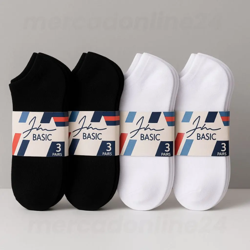 Kit 12 Pares Meia Soquete