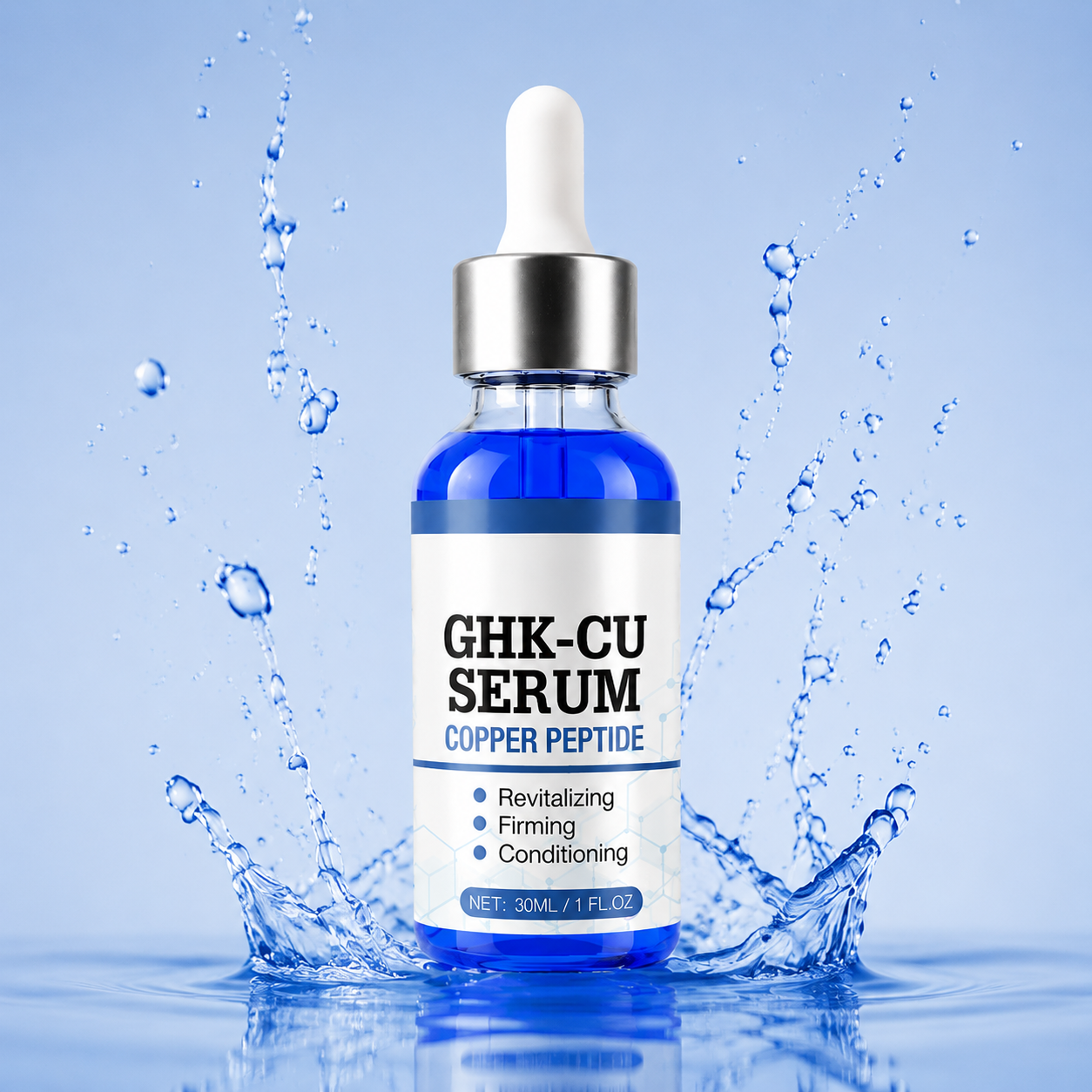 Sérum GHK-CU Copper Peptide — Firmador e Antissinais 30ml