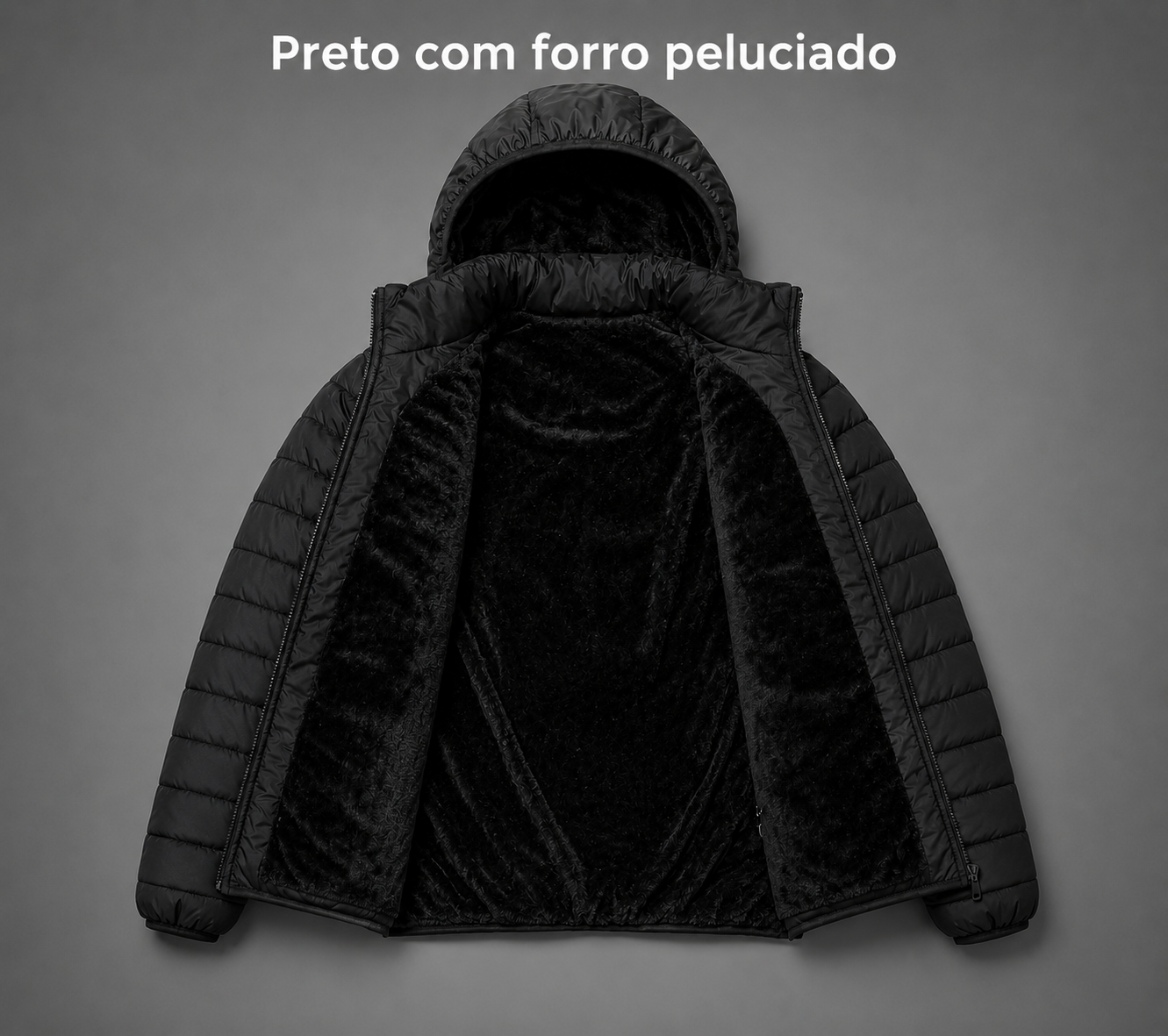 Jaqueta Puffer Bobojaco Impermeável Masculino e Feminino