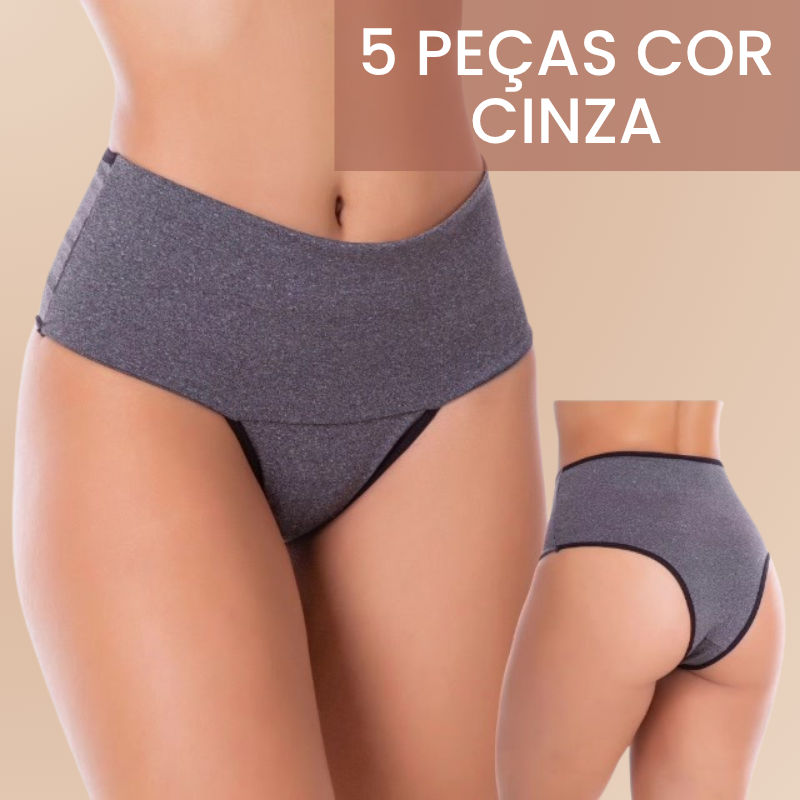 Compre 4 Leve 5 - Calcinhas Super Compressão Shape Turbo e Zero Barriga