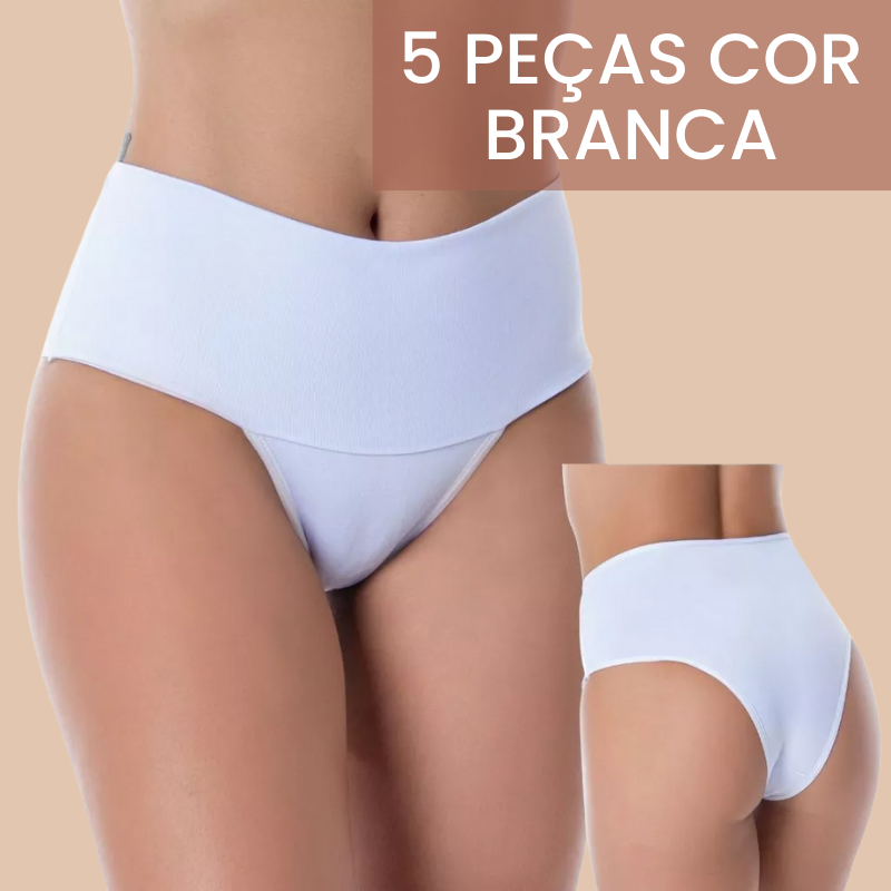 Compre 4 Leve 5 - Calcinhas Super Compressão Shape Turbo e Zero Barriga