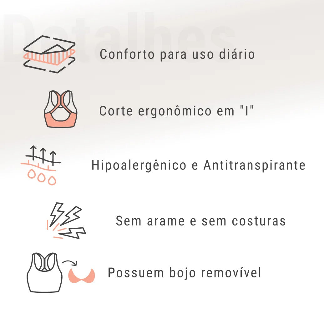 Kit com 3 Sutiãs Anatômicos UpComfort