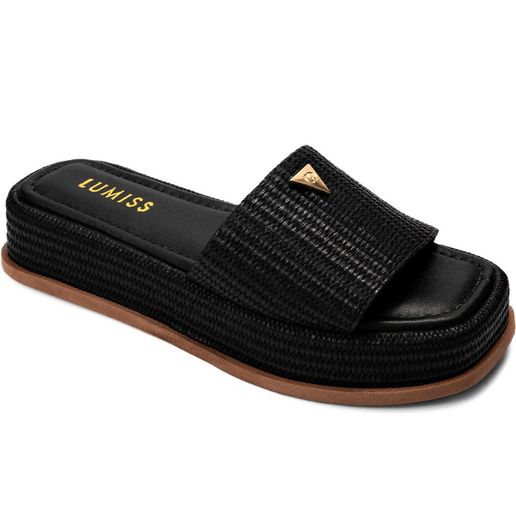 Tamanco Flatform Juta