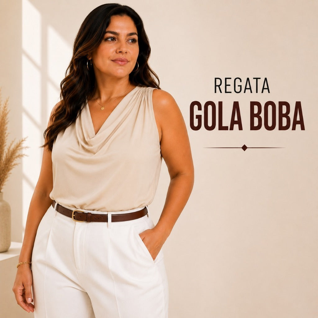 Regata Gola Boba - Decote Drapeado