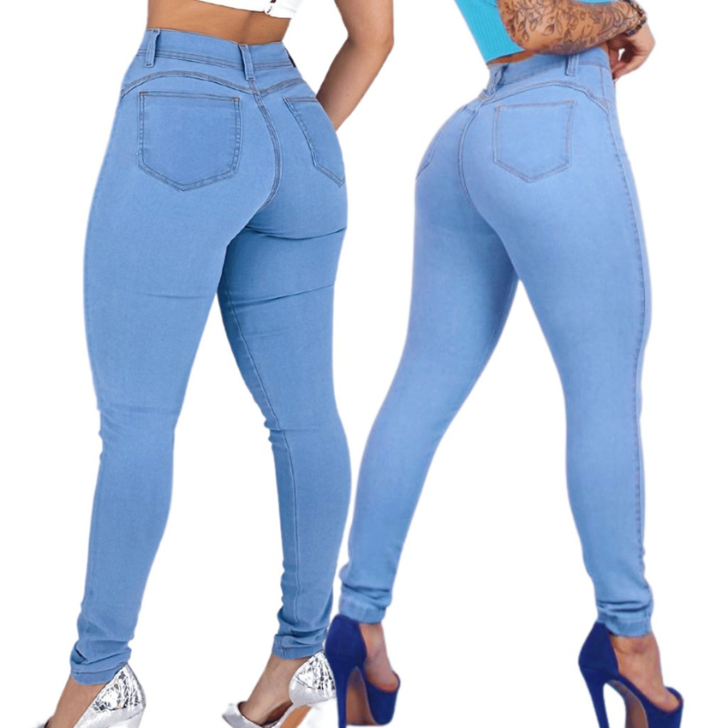 Calça Jeans Skinny Cintura Alta - Efeito Levanta BumBum