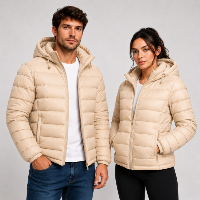 Jaqueta Puffer Bobojaco Impermeável Masculino e Feminino