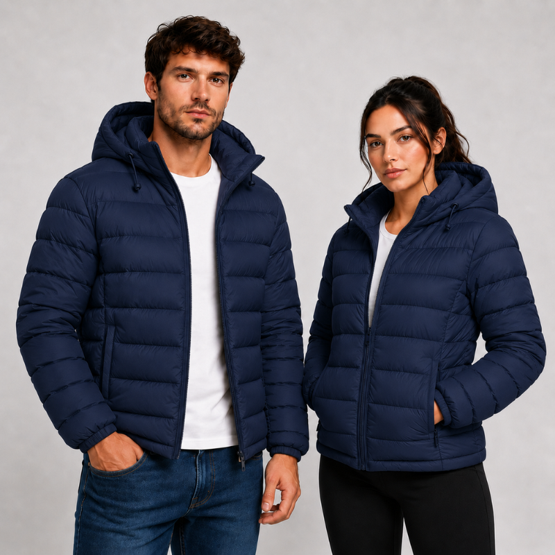 Jaqueta Puffer Bobojaco Impermeável Masculino e Feminino