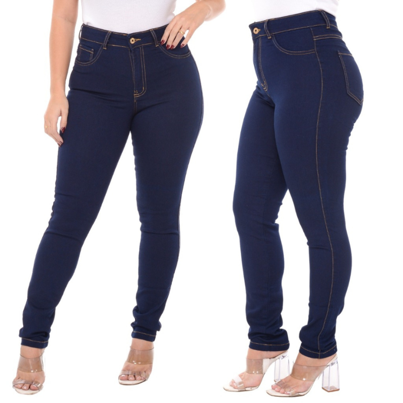 Calça Jeans Skinny Cintura Alta - Efeito Levanta BumBum